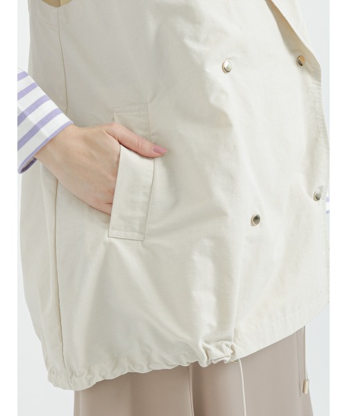 Te chichi（テチチ）の「ミドル丈トレンチジレベスト（ベスト・レディース・オフホワイト/カーキ・ﾌﾘ-）」の12枚目の写真