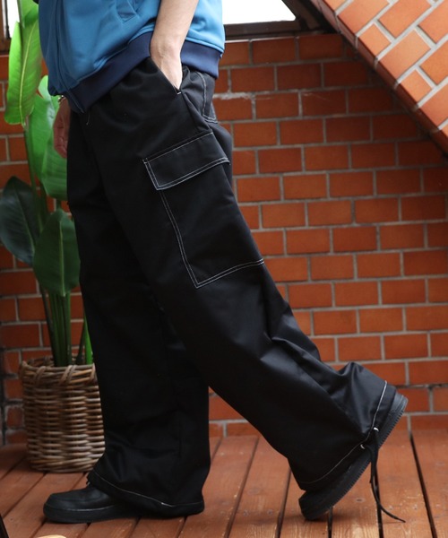 ８(eight)（エイト）の「ワイドスノーカーゴパンツ（カーゴパンツ・メンズ・ブルー/グリーン/イエロー/オフホワイト/ブラック/カーキ/ブラウン/ブラック系その他・SMALL/MEDIUM/LARGE）」の4枚目の写真