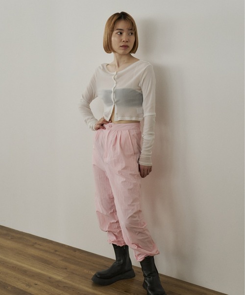 INSIIS（インシス）の「ナイロンジョガーパンツ（その他パンツ・レディース・ピンク/アイボリー/ブラック・フリー/S）」の8枚目の写真