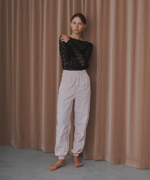 INSIIS（インシス）の「ナイロンジョガーパンツ（その他パンツ・レディース・ピンク/アイボリー/ブラック・フリー/S）」の12枚目の写真