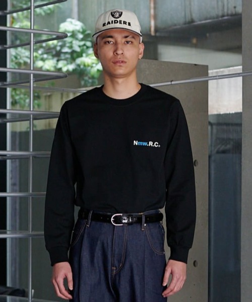 NEONSIGN（ネオンサイン）の「NEONSIGN/ネオンサイン/Ｎｍｗ．Ｒ.Ｃ.Box Logo L/S Tee/ロンT（Tシャツ/カットソー・メンズ・ブラック・46/48）」の3枚目の写真