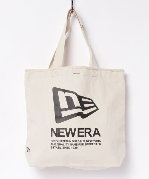 NEW ERA（ニューエラ）の「NEW ERA/ニューエラ トートバック ライトトートバッグ 14L フラッグロゴ アイボリー × ブラック 13518021（トートバッグ・メンズ・アイボリー・FREE）」の9枚目の写真