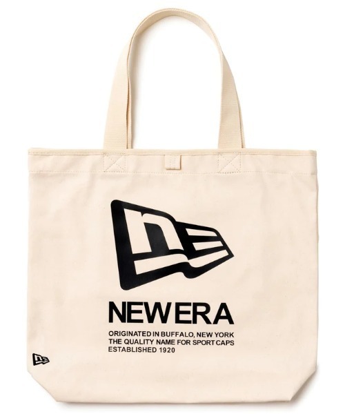 NEW ERA（ニューエラ）の「NEW ERA/ニューエラ トートバック ライトトートバッグ 14L フラッグロゴ アイボリー × ブラック 13518021（トートバッグ・メンズ・アイボリー・FREE）」の7枚目の写真
