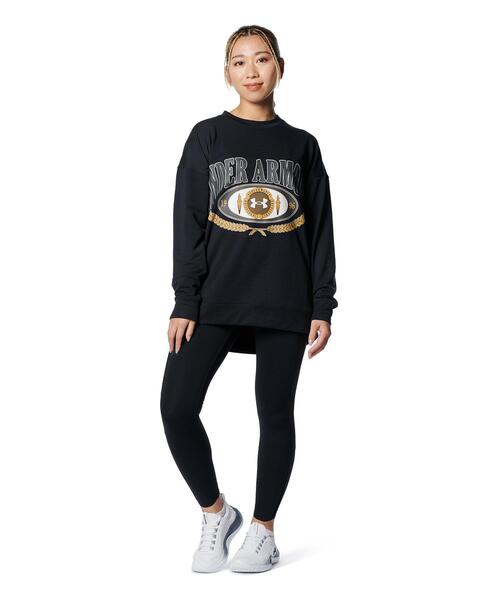 トレーナー スウェット UAテリー オーバーサイズド クルー（トレーニング/レディース） レディース UNDER ARMOUR トレーナー スウェット UAテリー オーバーサイズド
