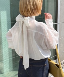 CIAOPANIC | 【2023SSアイテム】ボウタイ付シアーブラウス(シャツ/ブラウス)