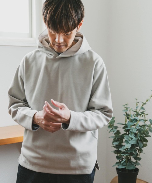 URBAN RESEARCH DOORS（アーバンリサーチドアーズ）の「『抗菌/防臭』ダブルフェイスフーディー（パーカー・メンズ・イエロー/グリーン系その他/オフホワイト・MEDIUM/LARGE）」の21枚目の写真