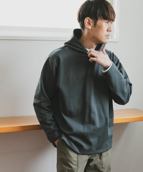 URBAN RESEARCH DOORS（アーバンリサーチドアーズ）の「『抗菌/防臭』ダブルフェイスフーディー（パーカー・メンズ・イエロー/グリーン系その他/オフホワイト・MEDIUM/LARGE）」の16枚目の写真