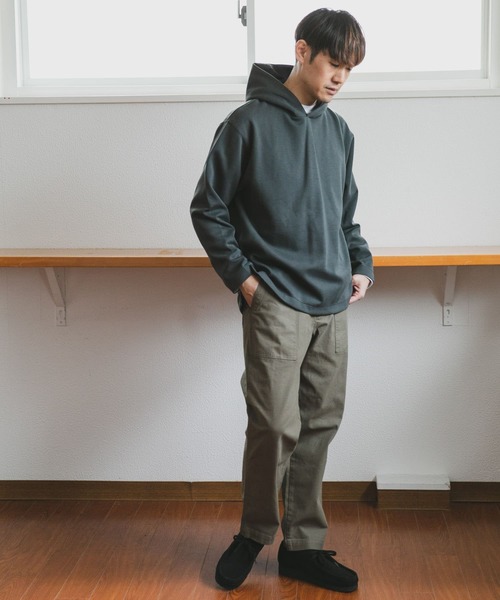 URBAN RESEARCH DOORS（アーバンリサーチドアーズ）の「『抗菌/防臭』ダブルフェイスフーディー（パーカー・メンズ・イエロー/グリーン系その他/オフホワイト・MEDIUM/LARGE）」の5枚目の写真