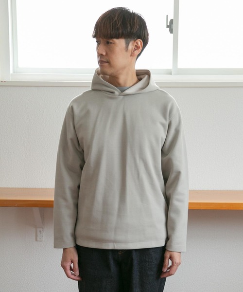 URBAN RESEARCH DOORS（アーバンリサーチドアーズ）の「『抗菌/防臭』ダブルフェイスフーディー（パーカー・メンズ・イエロー/グリーン系その他/オフホワイト・MEDIUM/LARGE）」の19枚目の写真