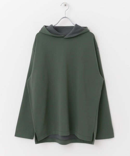 URBAN RESEARCH DOORS（アーバンリサーチドアーズ）の「『抗菌/防臭』ダブルフェイスフーディー（パーカー・メンズ・イエロー/グリーン系その他/オフホワイト・MEDIUM/LARGE）」の20枚目の写真