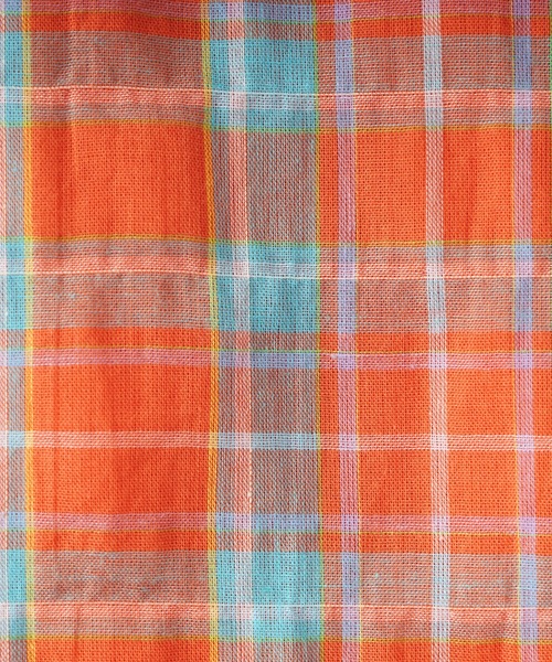 GeeRA（ジーラ）の「チェック柄フレアーキャミワンピース（ワンピース・レディース・オレンジ/ラベンダー・LARGE/MEDIUM）」の13枚目の写真