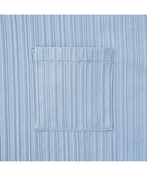 VICTIM（ヴィクティム）の「VICTIM ヴィクティム / PLEATS TEE プリーツTシャツ ビッグシルエットリブカットソー / VTM-23-T-033（Tシャツ/カットソー・メンズ・ダークグレー/ライトグレー/サックスブルー/ブラック・MEDIUM/LARGE/X-LARGE）」の9枚目の写真