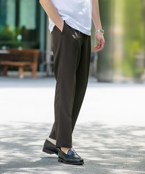 URBAN RESEARCH DOORS(アーバンリサーチドアーズ)の「『イージーケア』LIFE STYLE TAILOR 2WAYストレッチトロピカルパンツ(スーツパンツ・メンズ・ブラウン/ネイビー・48/50/44/46)」の6枚目の写真