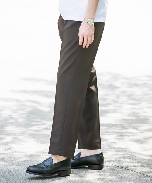 URBAN RESEARCH DOORS(アーバンリサーチドアーズ)の「『イージーケア』LIFE STYLE TAILOR 2WAYストレッチトロピカルパンツ(スーツパンツ・メンズ・ブラウン/ネイビー・48/50/44/46)」の8枚目の写真