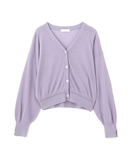 FREE'S MART(フリーズマート)の「【ピンクカラーWEB限定】◆シアー短丈カーディガン(カーディガン/ボレロ・レディース・ブラック/ホワイト/パープル/ピンク/オレンジ・FREE)」の4枚目の写真