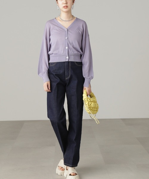 FREE'S MART(フリーズマート)の「【ピンクカラーWEB限定】◆シアー短丈カーディガン(カーディガン/ボレロ・レディース・ブラック/ホワイト/パープル/ピンク/オレンジ・FREE)」の16枚目の写真