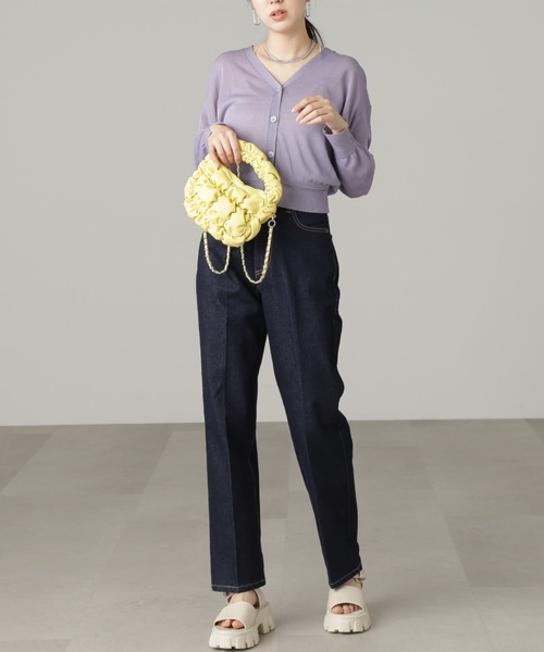 FREE'S MART(フリーズマート)の「【ピンクカラーWEB限定】◆シアー短丈カーディガン(カーディガン/ボレロ・レディース・ブラック/ホワイト/パープル/ピンク/オレンジ・FREE)」の18枚目の写真