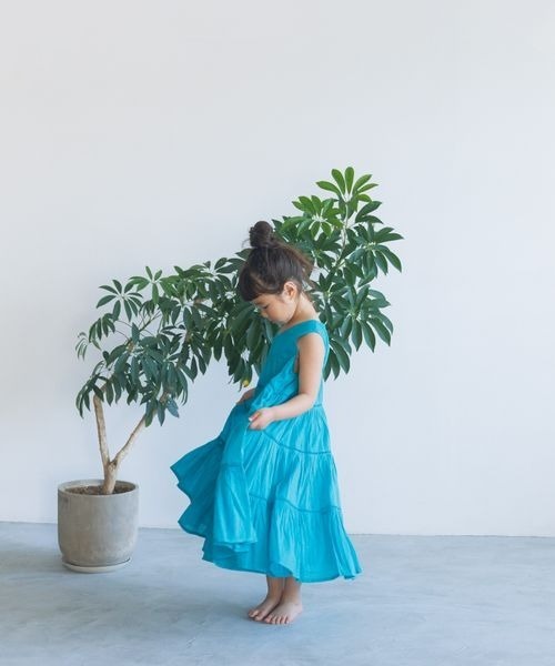 LOWRYS FARM（ローリーズファーム）の「ボイルティアードノースリーブワンピース　187057（ワンピース・キッズ・パープル/ピンク/イエロー/グリーン・110cm/120cm/130cm/140cm/150cm）」の11枚目の写真