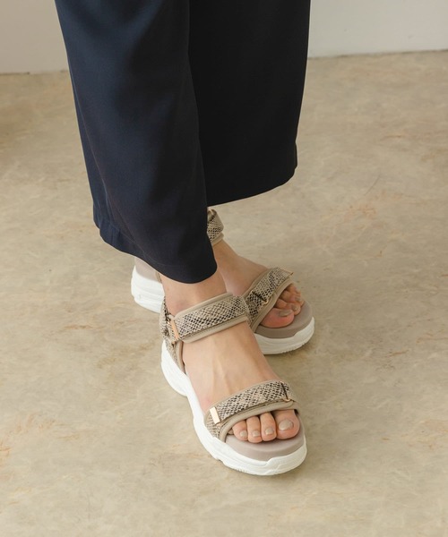 RODE SKO（ロデスコ）の「ボリュームソールベルトサンダル（サンダル・レディース・ブラック/アニマル・36/37/38）」の13枚目の写真