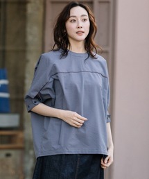 Munich | ギンガムチェックサッカークルーネックシャツ(シャツ/ブラウス)