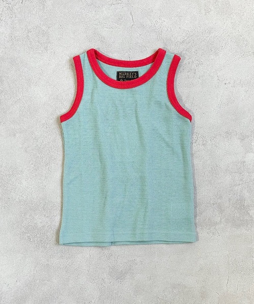 BIG FIELD(ビッグフィールド)の「【吸水速乾】サーマルメッシュムジタンクトップ(80~130cm)(タンクトップ・キッズ・ラベンダー/オフホワイト/ベージュ/ライトブルー・80/90/95/100/110/120/130)」の3枚目の写真