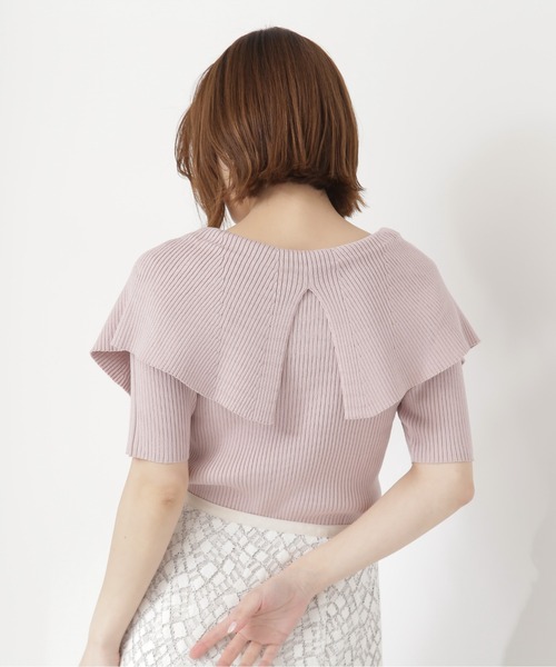 NATURAL BEAUTY BASIC（ナチュラルビューティーベーシック）の「◇ビッグカラーリブニット（ニット/セーター・レディース・ホワイト/ブラック/ピンク・FREE）」の20枚目の写真