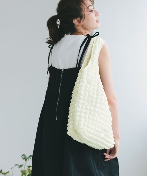 DONOBAN(ドノバン)の「ポップコーンバルーン(トートバッグ・レディース・ブルー系その他/ホワイト/セージグリーン/ブラック・FREE)」の10枚目の写真