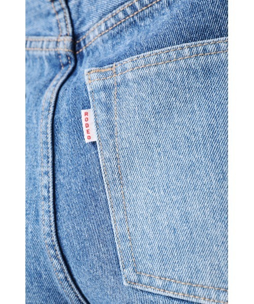 RODEO CROWNS WIDE BOWL（ロデオクラウンズワイドボウル）の「patchwork ストレートデニム（デニムパンツ・レディース・ブルー・MEDIUM/X-SMALL/SMALL）」の5枚目の写真