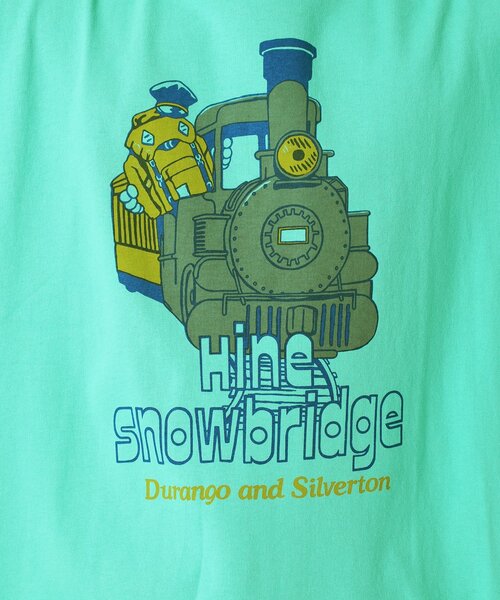 JOURNAL STANDARD relume（ジャーナルスタンダード　レリューム）の「【HINE SNOWBRIDGE / ハイン スノウブリッジ】別注 プリントT（Tシャツ/カットソー・メンズ・ホワイト×ホワイト/ホワイト/ホワイト系その他/グリーン/パープル/イエロー・MEDIUM/LARGE）」の22枚目の写真