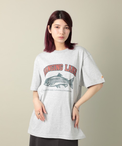 KELTY（ケルティ）の「【KELTY】ヴィンテージグラフィック　フィッシュ　Tシャツ A（Tシャツ/カットソー・メンズ・グレー/ホワイト・M/L）」の3枚目の写真