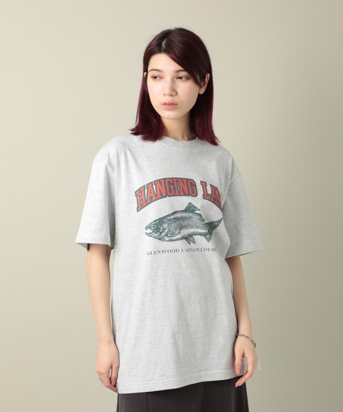 KELTY（ケルティ）の「【KELTY】ヴィンテージグラフィック　フィッシュ　Tシャツ A（Tシャツ/カットソー・メンズ・グレー/ホワイト・M/L）」の4枚目の写真