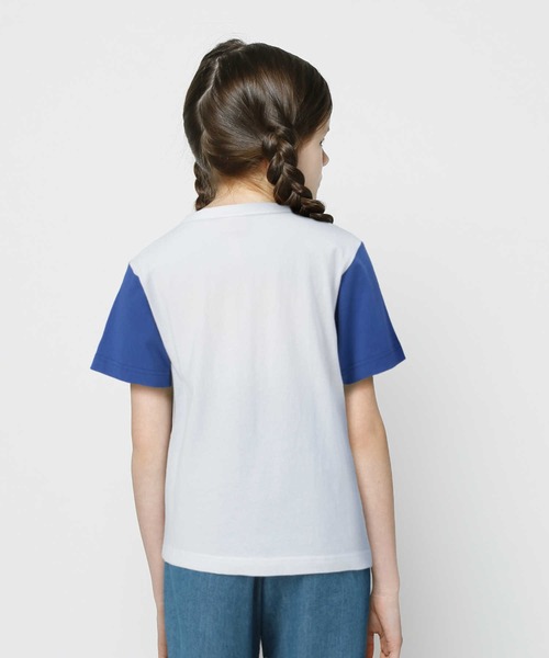 Champion（チャンピオン）の「【Champion】ロゴ刺繍クレイジーＴシャツ（Tシャツ/カットソー・キッズ・ブラック×グレー/ブルー/ライトインディゴブルー/グリーン・105/120/140/130）」の10枚目の写真