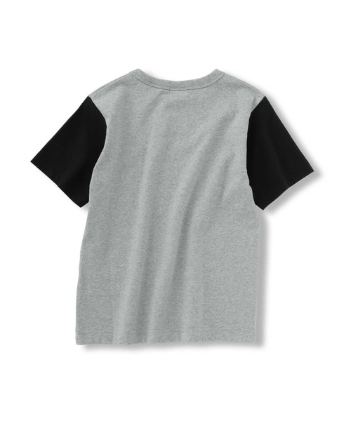 Champion（チャンピオン）の「【Champion】ロゴ刺繍クレイジーＴシャツ（Tシャツ/カットソー・キッズ・ブラック×グレー/ブルー/ライトインディゴブルー/グリーン・105/120/140/130）」の14枚目の写真