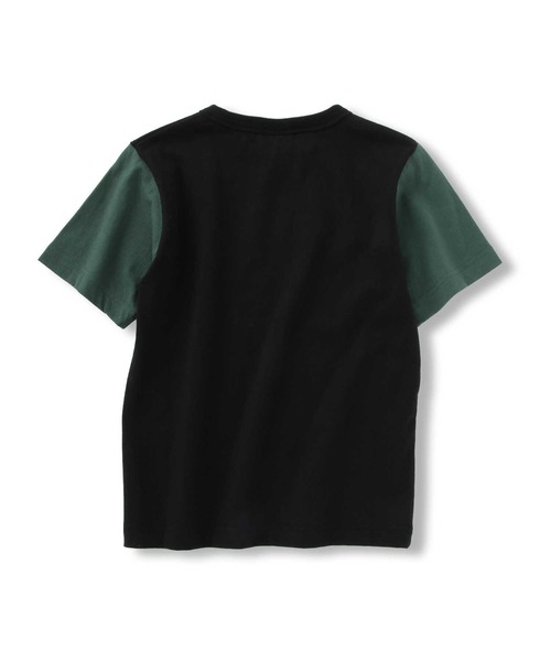 Champion（チャンピオン）の「【Champion】ロゴ刺繍クレイジーＴシャツ（Tシャツ/カットソー・キッズ・ブラック×グレー/ブルー/ライトインディゴブルー/グリーン・105/120/140/130）」の16枚目の写真