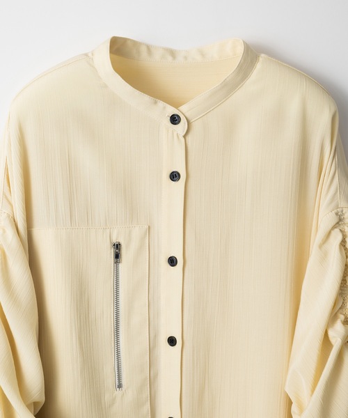 led.tokyo（レッドトウキョウ）の「【led.tokyo】ボリュームギャザースリーブシャツ（シャツ/ブラウス・レディース・ブラック/ブルー/アイボリー・FREE）」の19枚目の写真