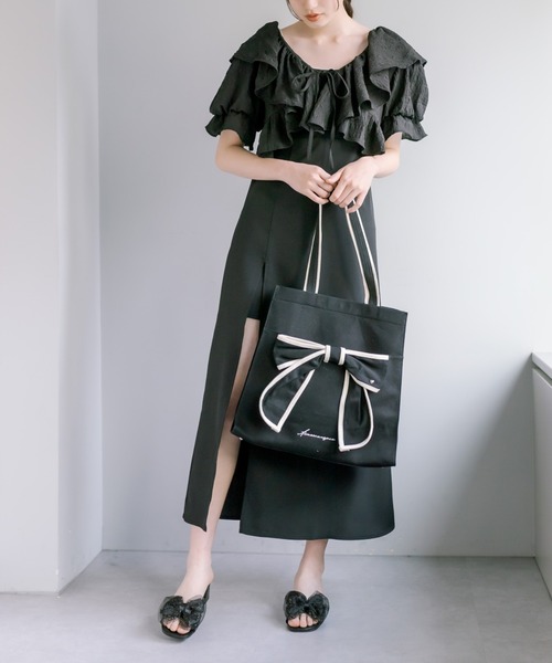 OLIVE des OLIVE（オリーブデオリーブ）の「【WEB限定カラー有】推しなフリルボレロワンピース　1031090520（ワンピース・レディース・ブラック/アイボリー/ブラック系その他・FREE）」の2枚目の写真