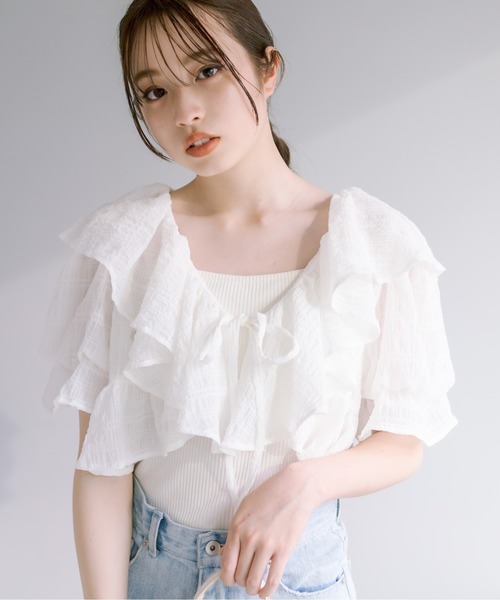 OLIVE des OLIVE（オリーブデオリーブ）の「【WEB限定カラー有】推しなフリルボレロワンピース　1031090520（ワンピース・レディース・ブラック/アイボリー/ブラック系その他・FREE）」の18枚目の写真