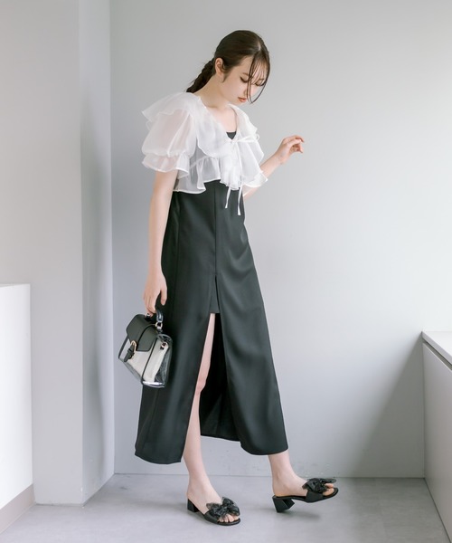 OLIVE des OLIVE（オリーブデオリーブ）の「【WEB限定カラー有】推しなフリルボレロワンピース　1031090520（ワンピース・レディース・ブラック/アイボリー/ブラック系その他・FREE）」の14枚目の写真