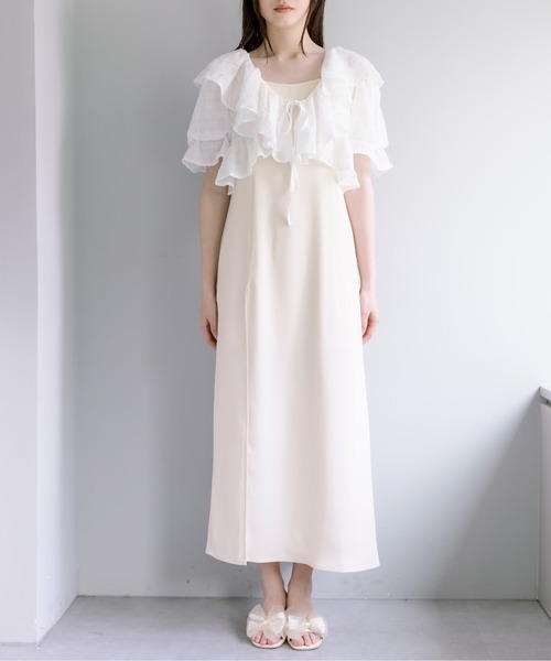 OLIVE des OLIVE（オリーブデオリーブ）の「【WEB限定カラー有】推しなフリルボレロワンピース　1031090520（ワンピース・レディース・ブラック/アイボリー/ブラック系その他・FREE）」の6枚目の写真