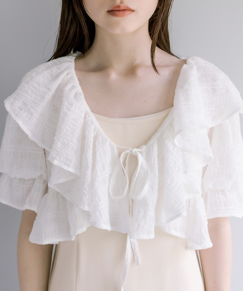 OLIVE des OLIVE（オリーブデオリーブ）の「【WEB限定カラー有】推しなフリルボレロワンピース　1031090520（ワンピース・レディース・ブラック/アイボリー/ブラック系その他・FREE）」の15枚目の写真