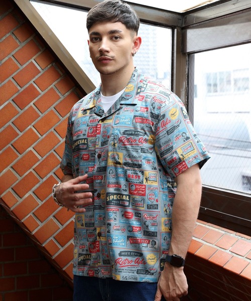 【セール】UNIVERD72 アロハシャツ（SIGNBORD）（シャツ/ブラウス）｜Beautiful Harmony（ビューティフルハーモニー）