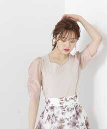 PROPORTION BODY DRESSING | シアースリーブニット五分袖 / 1213170902(ニット/セーター)