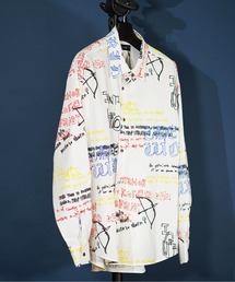 ビッグシルエット総柄シャツ