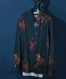 ビッグシルエット総柄シャツ