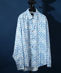 ビッグシルエット総柄シャツ
