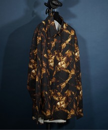 ビッグシルエット総柄シャツ