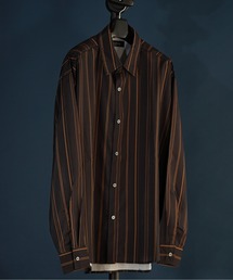 ビッグシルエット総柄シャツ