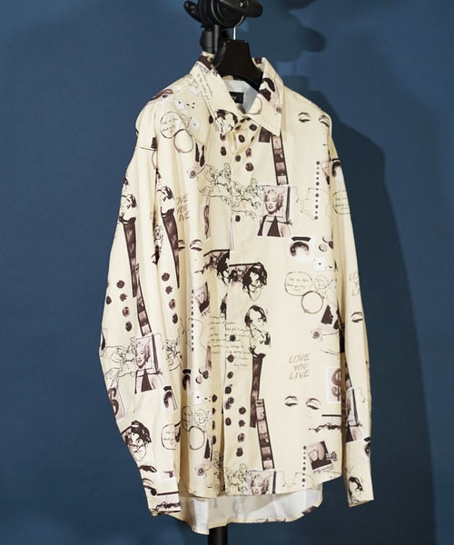 plantation 花柄ワンピース シワ加工 グレー系 （ヤシ柄カットワーク 