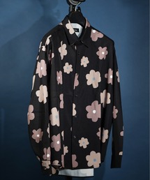 ビッグシルエット総柄シャツ