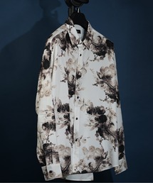 ビッグシルエット総柄シャツ